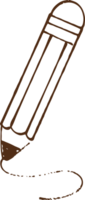 outline illustrations of hand drawn pencil png