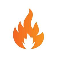 Abstract Burning Fire Design with Gradient Colors vector