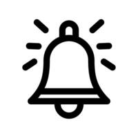 Minimalist Alert Bell Icon Illustration vector