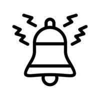 Outline Bell Notification Symbol Design vector