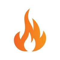 Abstract Fire Flame with Gradient Color vector