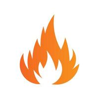 Minimalist Style Fire Flame Design vector