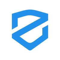 Initial Letter Z Design Combined with Shield vector