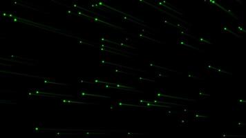 Meteor Rainfall Motion on Black Night Background video
