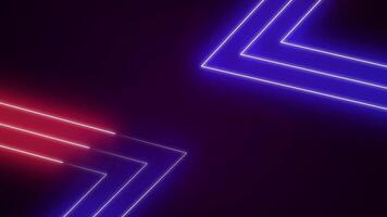 Neon lights on a black background video