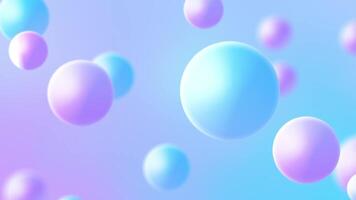 Soft Colorful Bubble Motion Background in Gradient Style video