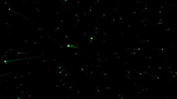 Space Meteor Shower Background with Black Sky video