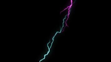 Electric Shock Lightning Transparent Loop video