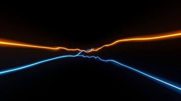 Realistic Electric Lightning Flash Transparent video