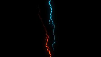 Abstract Lightning Energy Bolt Effect video