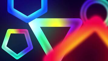 Abstract Neon Colorful Background in Motion video