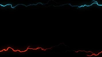 Transparent Background Lightning Animation in 4K video
