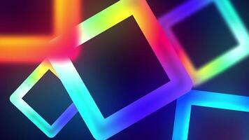 Abstract Background with Multicolor Neon Effects video
