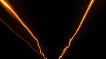 Electric Lightning Strike Animation on Transparent video