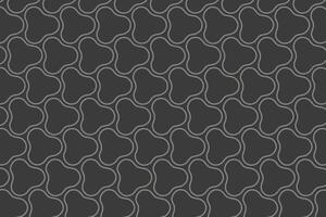 Seamless abstract geometric pattern with rounded oval organic shapes for fabric print wallpaper background and modern graphic design vector