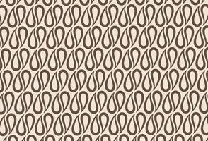 Seamless pattern with brown teardrop shapes resembling coffee beans on beige background for elegant decorative design vector