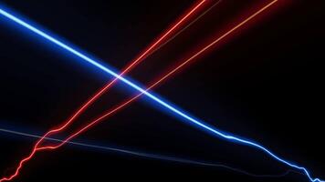 Abstract Lightning on Transparent Background Loop video
