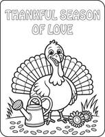 26 Bold and Easy Thanks giving for coloring pages vector