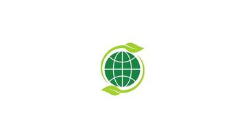 animation sustainable icon. with reuse, recycle, renewal for carbon reduction, net zero, green energy, eco friendly concept. simple design style video