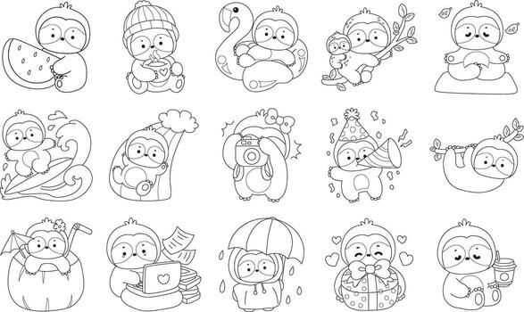 Outline of sloth in the variation of random activity. vector