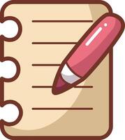 Texting icon with pencil. Adobe Illustrator Artwork vector