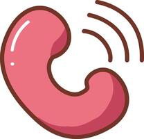 Calling with phone. Adobe Illustrator Artwork vector
