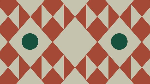 retro rojo y verde cuadrícula circulo antecedentes vector