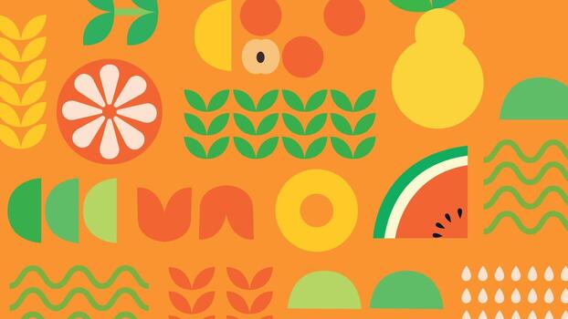 Citrus Themed Abstract Background vector