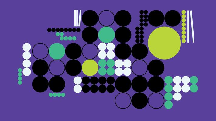 Dynamic geometric dot background