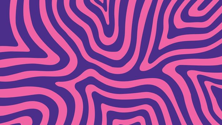 Orange and Purple Wavy Lines Background