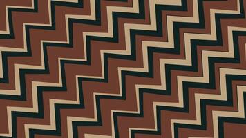 Bold brown zigzag tile background vector