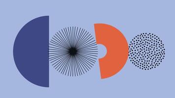Halftone graphic circle background vector