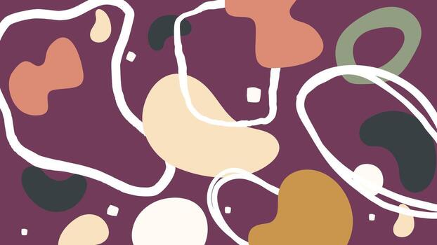 Organic blob abstract background vector