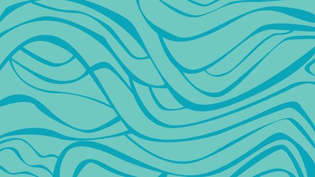 Abstract Cyan Fluid Waves Background vector