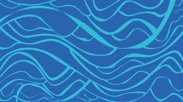 Cyan Lines on Dark Blue Background vector
