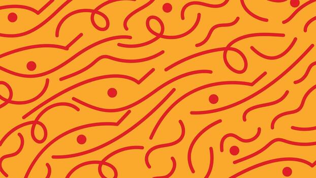 Abstract Red Line Waves Background vector