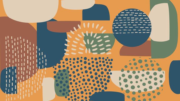 Colorful Modern Abstract Shapes Background