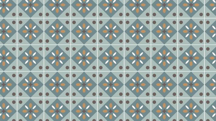 Vintage swirl flower tile background