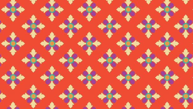 Overlapping circle grid background vector