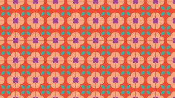 Abstract retro blossom background vector