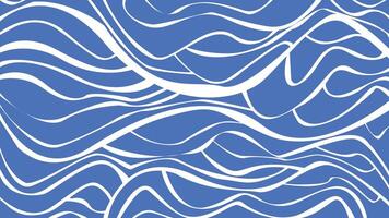 Electric Blue with White Flow Lines Background vector