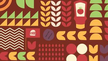 Ketchup Bottle and Tomato Background vector