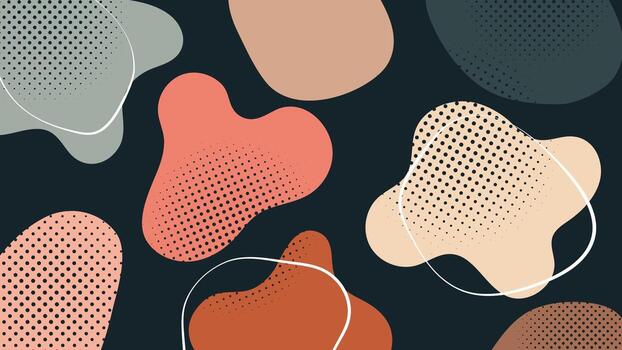 Modern abstract blob background vector