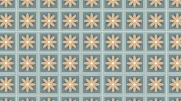 Repeating daisy tile background vector