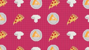 Pepperoni flame sauce blue spicy food background vector