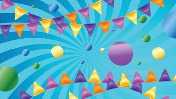 Star and swirl celebration background vector