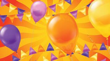 Confetti celebration swirl background vector