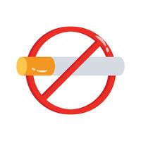 Grab this 2d icon of no smoking sign vector