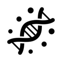 Grab this glyph icon of dna molecular strand vector