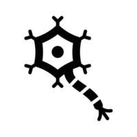 A trendy glyph icon of single neuron cell vector